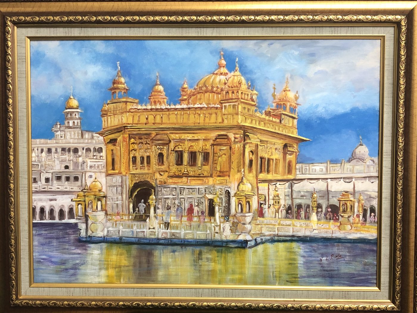 The Golden Temple with its reflection in the surrounding water